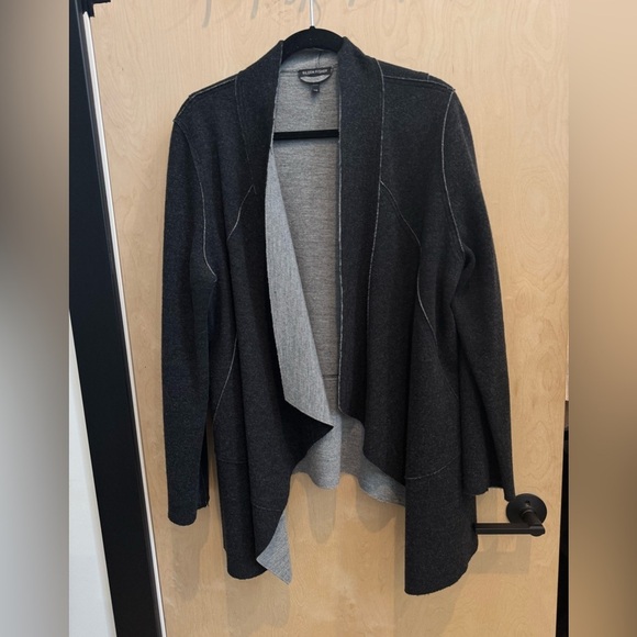 Eileen Fisher Sweaters - Eileen Fisher wool cardigan with draped front